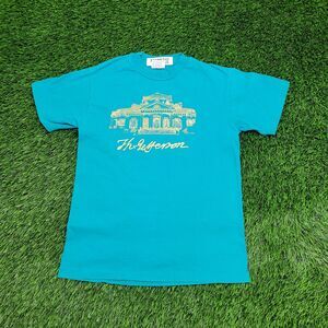 Vintage 80s Hanes Shirt Womens Small 17x24 Blue